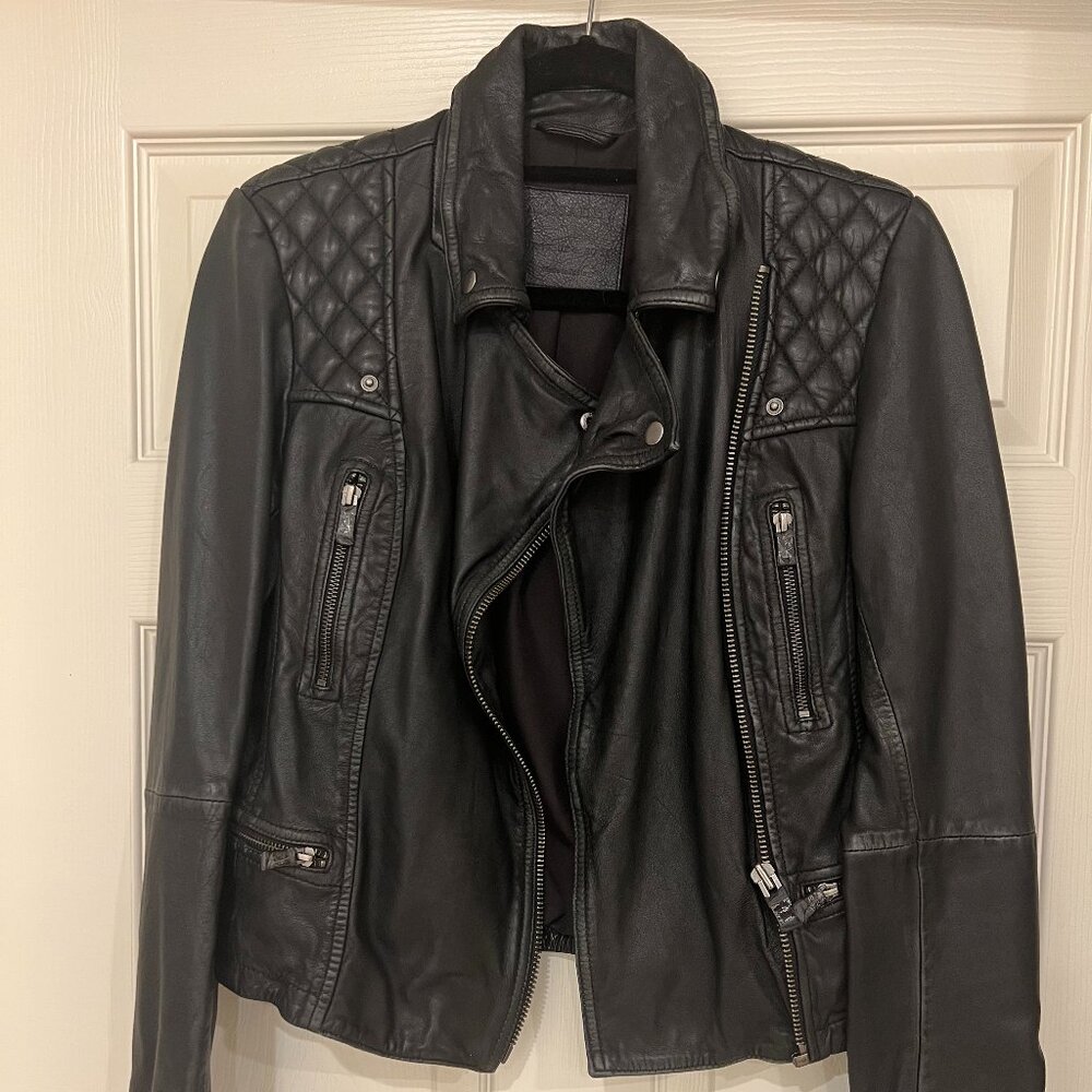 All Saints Leather Biker Jacket
